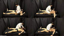 Queen Tickling Legend Mahiro Queen is tickled on her back until she becomes conscious [Scene 1]