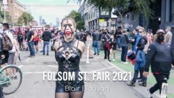 世界上最大的皮革/BDSM活动中的暴露束缚<Blair Blouson Folsom Street Fair 2021>