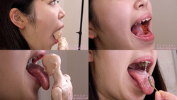 With premium version! Sara Kagami&#39;s maniac mouth observation and mouth fetish play! [Mouth Fetish] [Rounding]