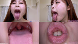 Ayaka Mochizuki - Erotic Long Tongue and Mouth Showing