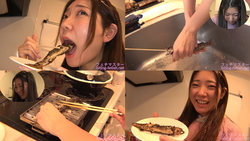 【생물】 호리 마미코가 이와나를 살아있는 채 꼬치 구이로 먹는다! 【식사】【마루 걸음】