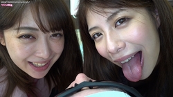 [Re-shooting ⑥] Tsukasa Nagano &amp; Renka Yamamoto specialize in slow licking! Take a look at the nasty movements of your tongue licking slowly!