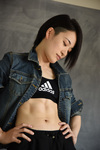 Abdominal muscle girls, taekwondo, ai