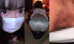 Uniform **** girl R-chan&#39;s anal has wrinkles like dried plums